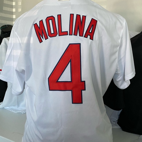 Nike MLB Cardinals #4 Yadier Molina Men's  Jersey - Picture 7 of 7